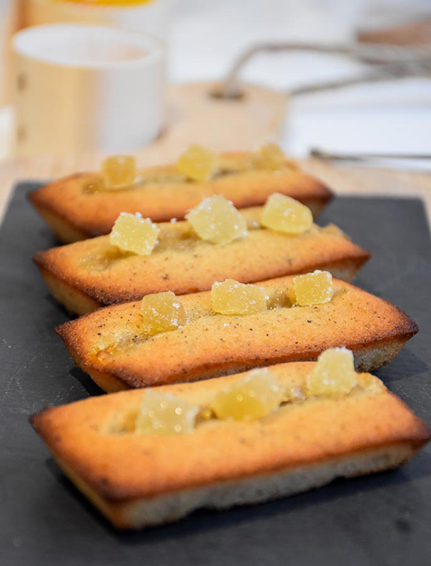 Lemon Financier gluten-free dessert